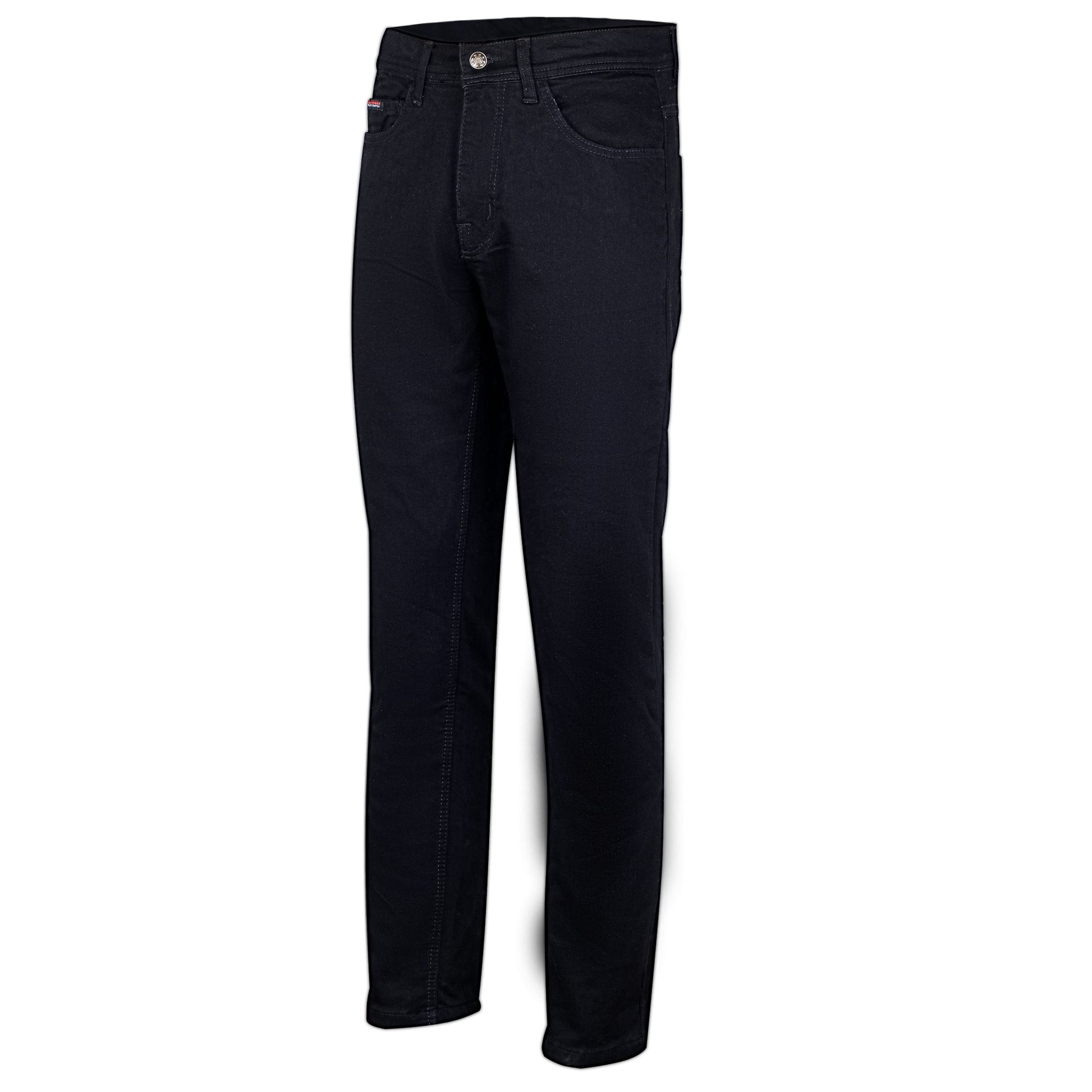 Cougar Mens Denim Motorcycle Lined with Kevlar Jeans Black