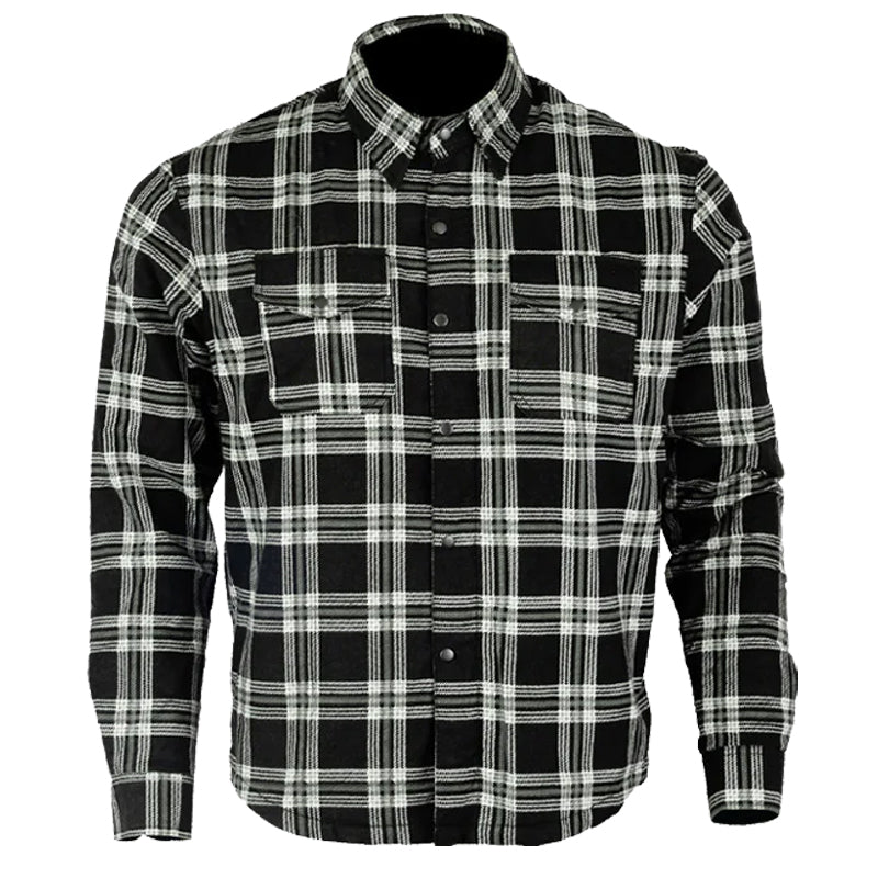 Motorcycle Mens Timber HD Lined with Kevlar Shirt Removable CE Armour
