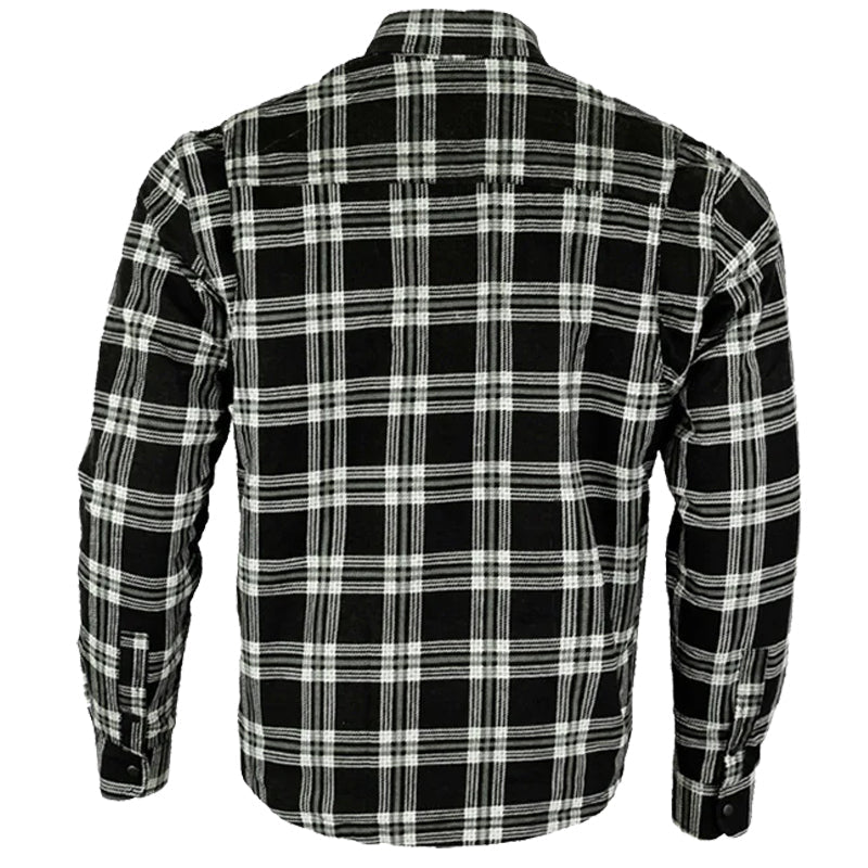 Motorcycle Mens Timber HD Lined with Kevlar Shirt Removable CE Armour