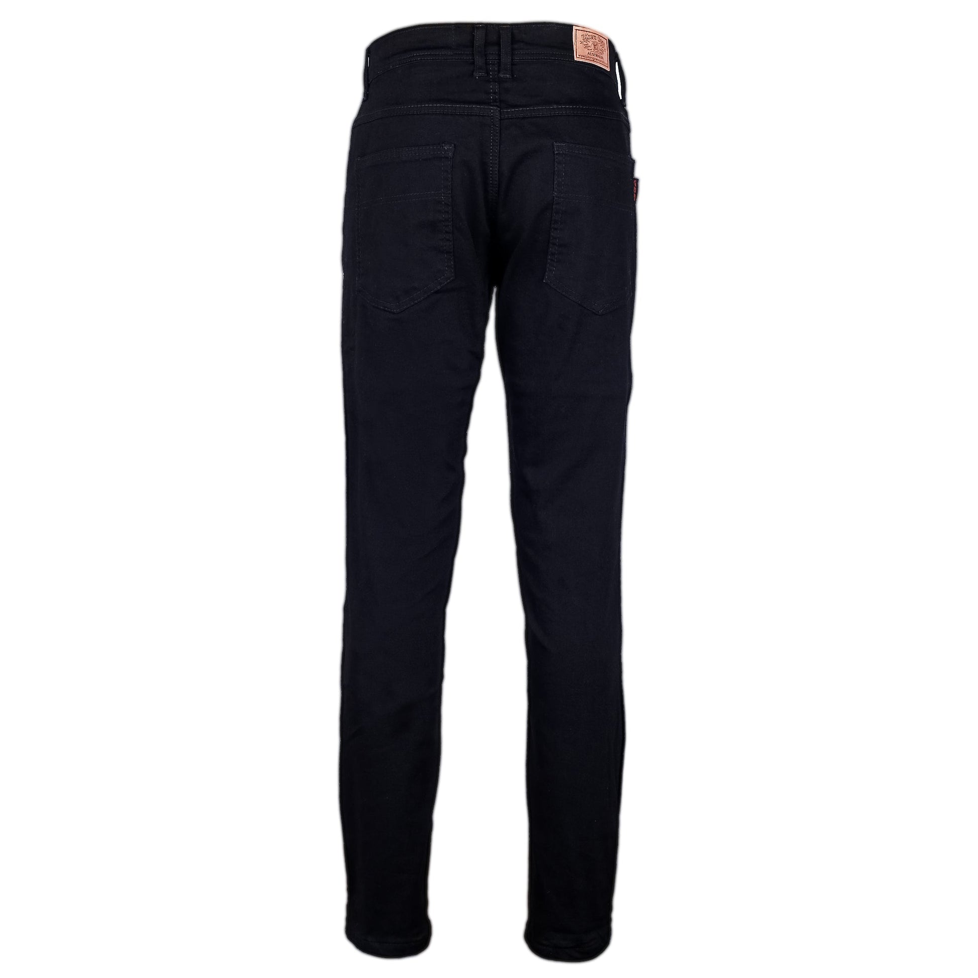 Cougar Mens Denim Motorcycle Lined with Kevlar Jeans Black