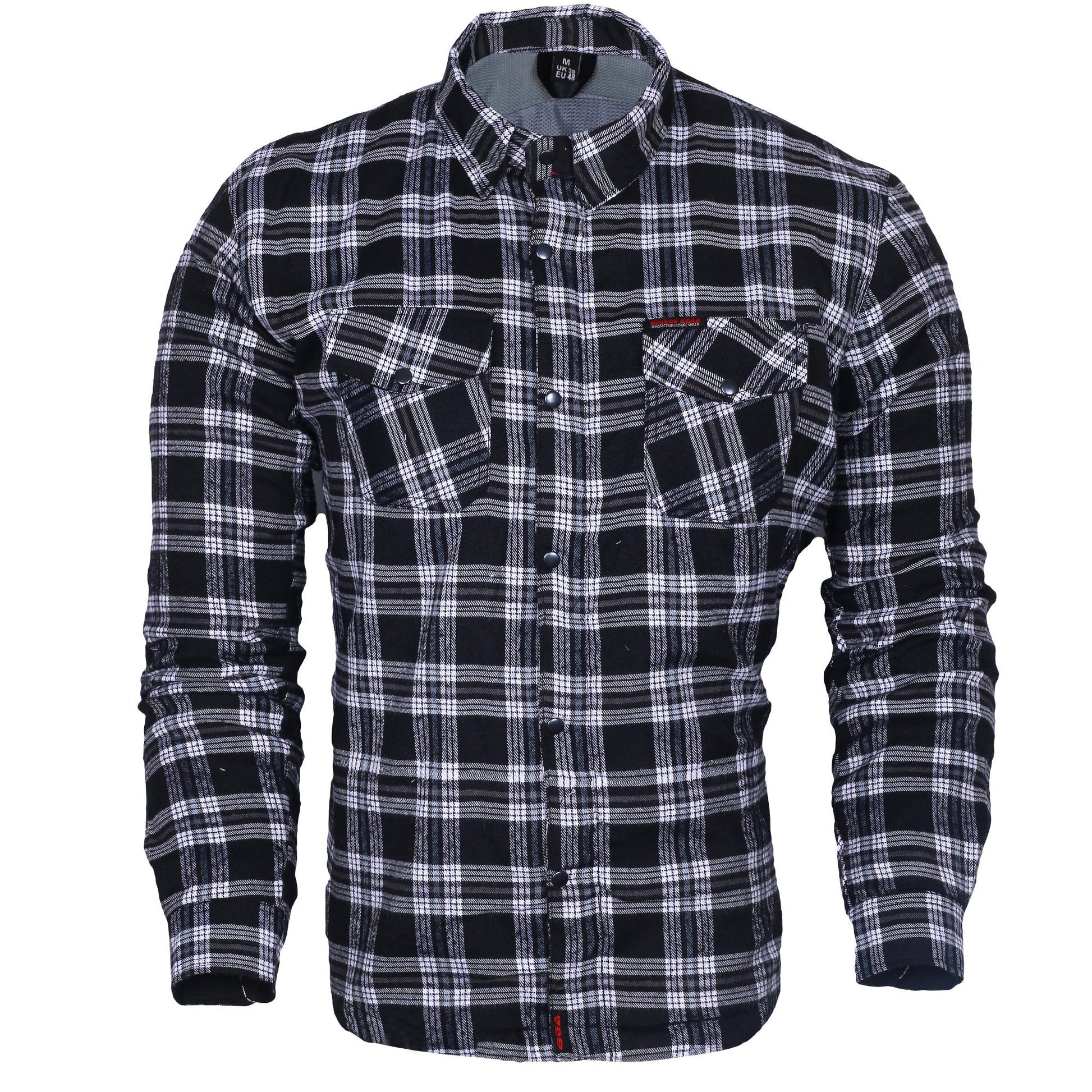 Motorcycle Mens Timber HD Lined with Kevlar Shirt Removable CE Armour
