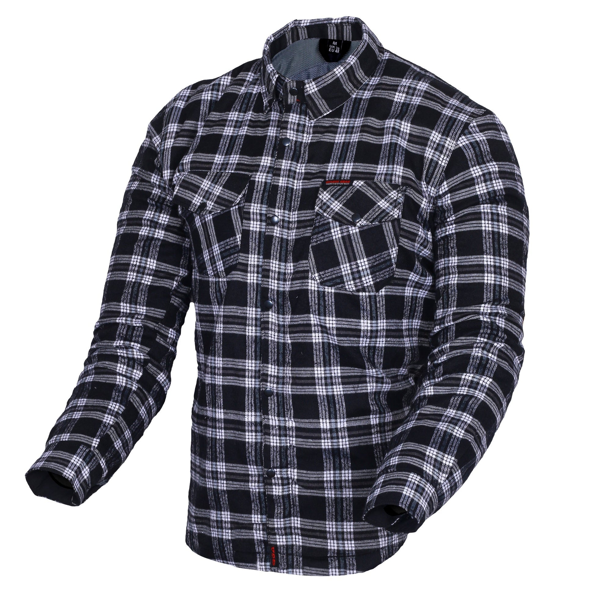 Motorcycle Mens Timber HD Lined with Kevlar Shirt Removable CE Armour