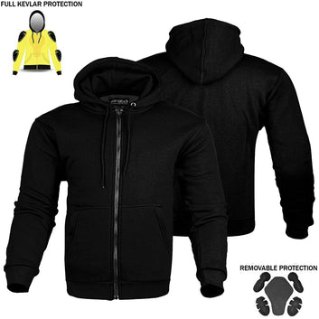 Felpa con cappuccio da motociclista Alpha da uomo foderata in Kevlar 
