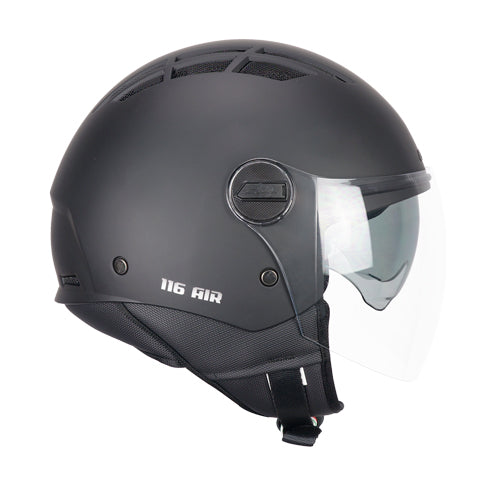 Casco da moto jet CGM 116A Air Mono Nero Opaco