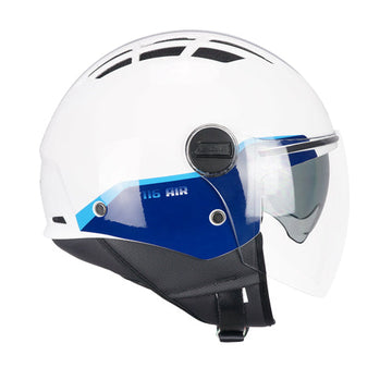 Casco da moto jet CGM 116G Air Bico Bianco Blu