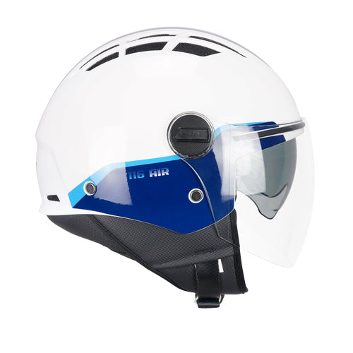 Casco da moto jet CGM 116G Air Bico Bianco Blu