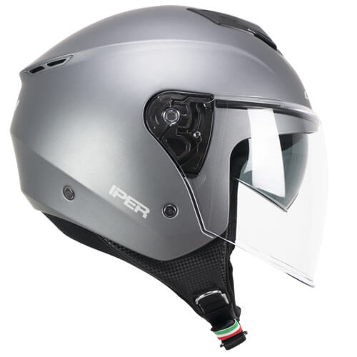 Casco da moto jet CGM 126A Iper Mono Satin Antracite