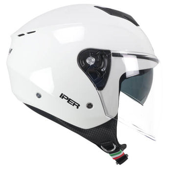 Casco da moto jet CGM 126A Iper Mono Bianco