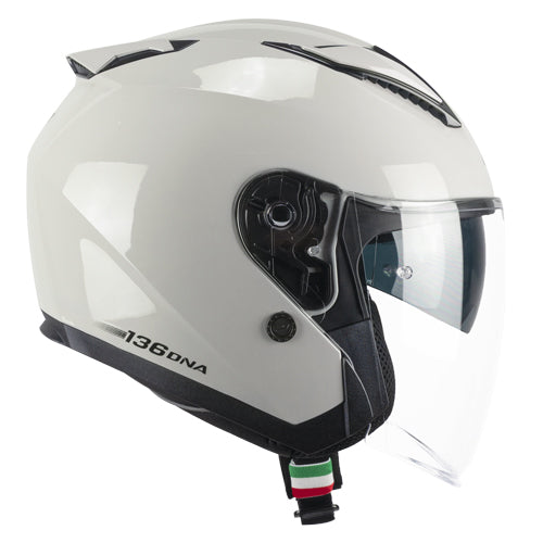 Casco da moto jet CGM 136A DNA Mono grigio