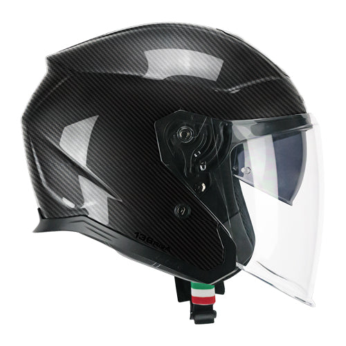 Casco da moto jet CGM 136C Rna Pro Carbon Nero