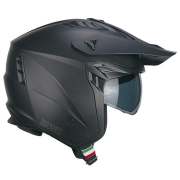 Casco da moto jet CGM 155A Rush Mono, nero opaco