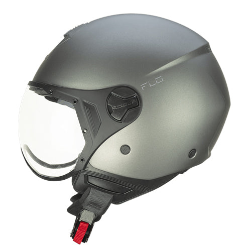 Casco da moto CGM 167A Flo Mono Open Face sagomato satinato antracite
