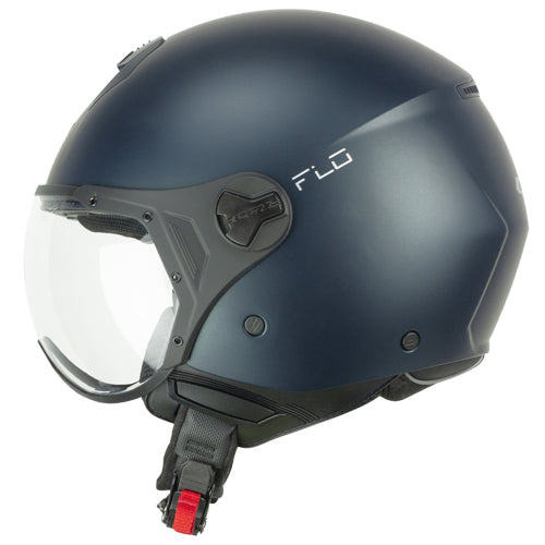 Casco da moto CGM 167A Flo Mono Open Face sagomato satinato Petrol