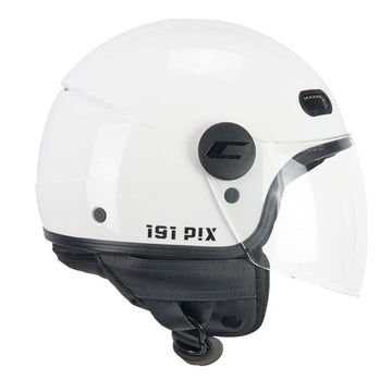 Casco da moto CGM 191A Pix Mono Open Face, lungo, bianco