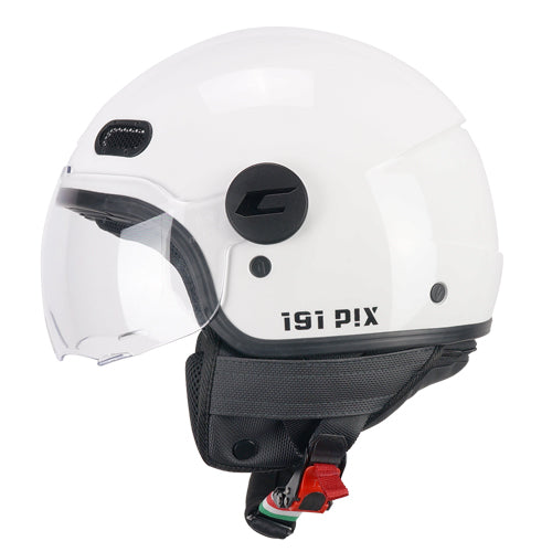 Casco da moto CGM 191A Pix Mono Open Face, sagomato, bianco