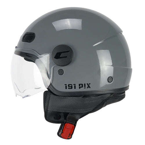 Casco da moto CGM 191A Pix Mono Open Face sagomato grigio