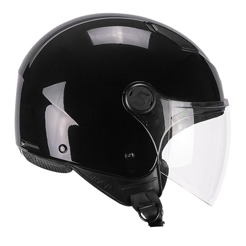Casco da moto jet CGM 1LHA Luke Mono Nero