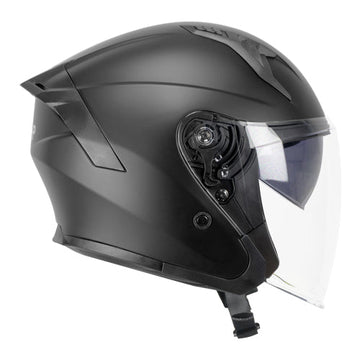 Casco da moto jet CGM 1MHA Jedi Mono Nero Opaco