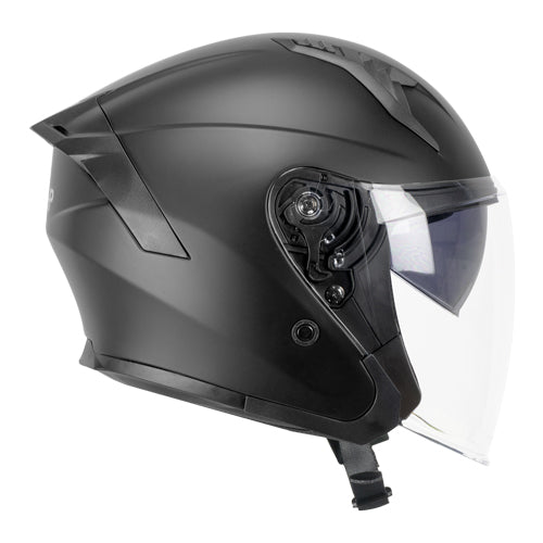 Casco da moto jet CGM 1MHA Jedi Mono Nero Opaco
