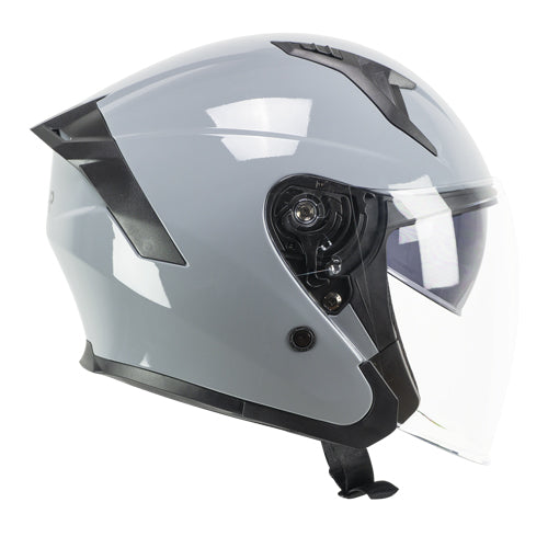 Casco da moto CGM 1MHA Jedi Mono Jet Face Grigio