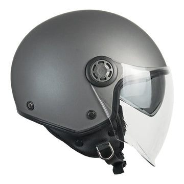 Casco da moto jet CGM 1SHA Zen Mono Satin Antracite