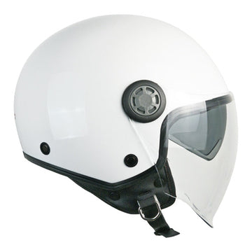 Casco da moto jet CGM 1SHA Zen Mono Bianco