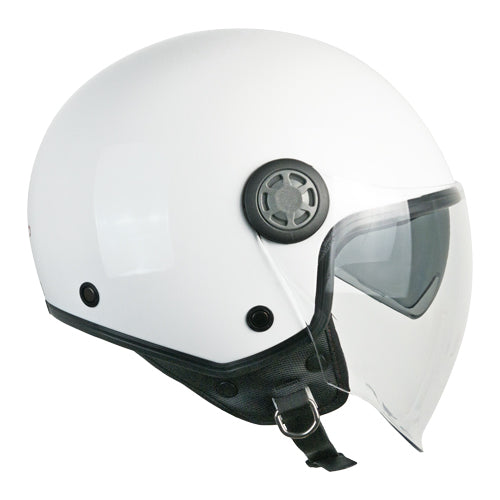 Casco da moto jet CGM 1SHA Zen Mono Bianco