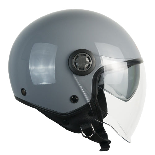 Casco da moto jet CGM 1SHA Zen Mono grigio
