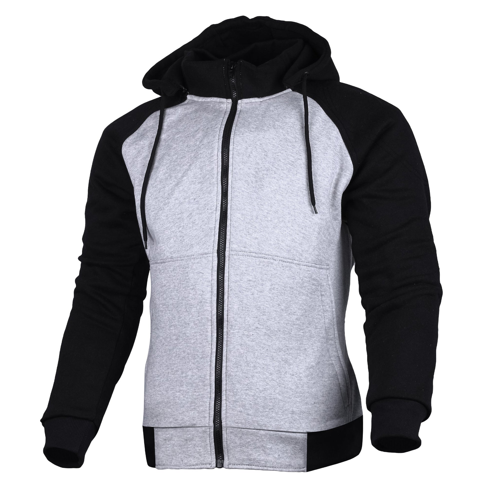 Alpha Protective Motorcycle Hoodie Lined with Kevlar Black/Grey