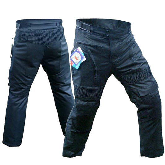 Pantaloni da moto in Cordura ultra impermeabile neri