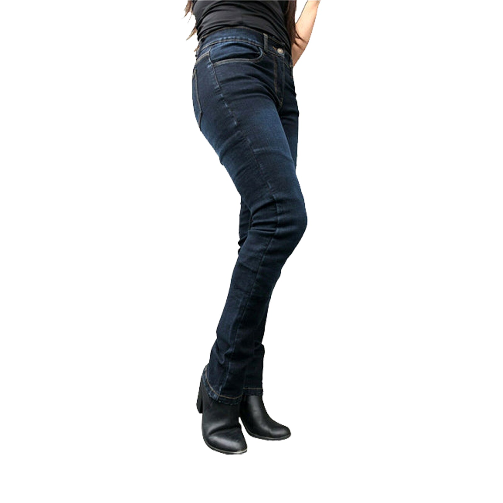 Storm Womens Motorcycle Lined with Kevlar Jeans Blue