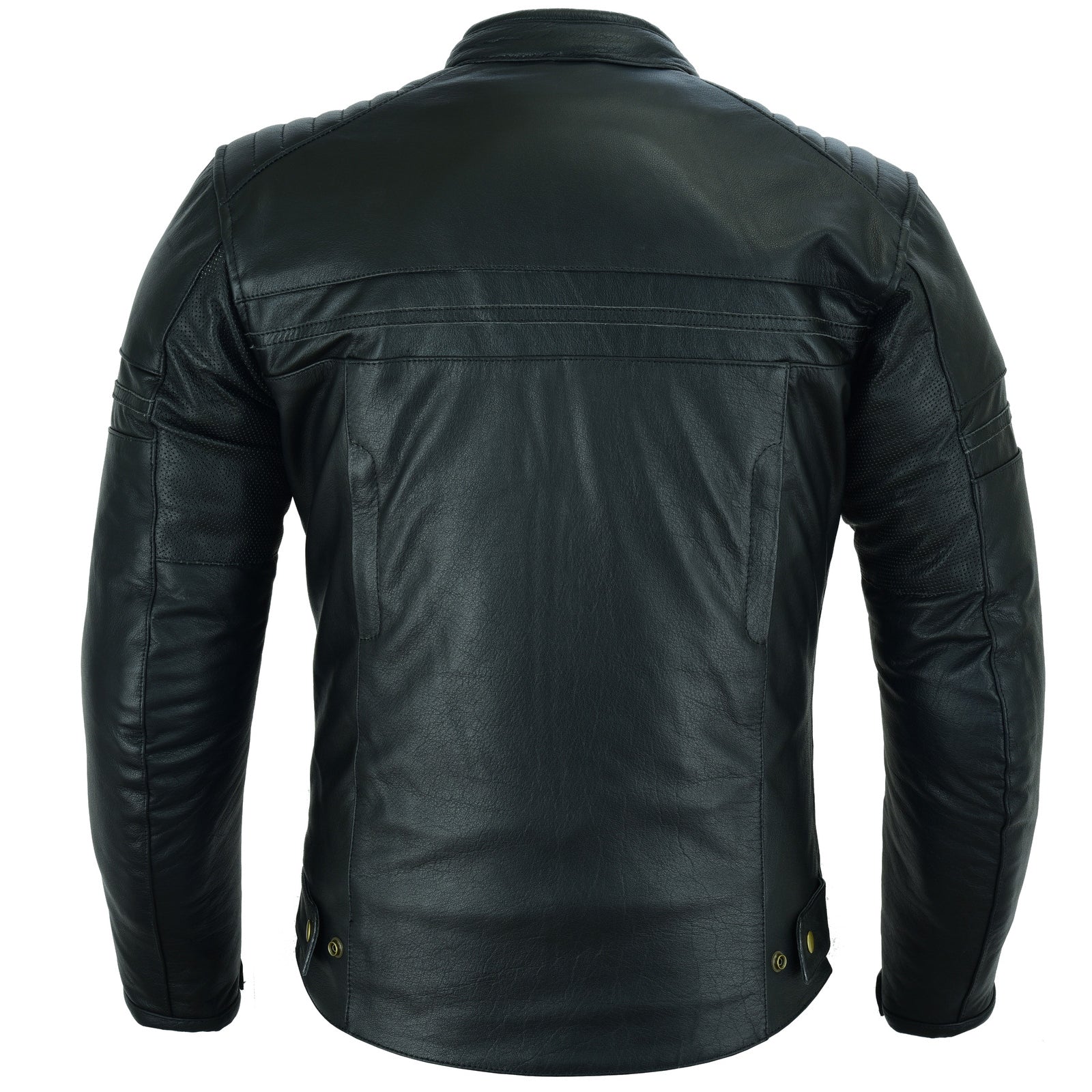 Motorcycle Leather Jacket Roadster Retro Classic Rider Style