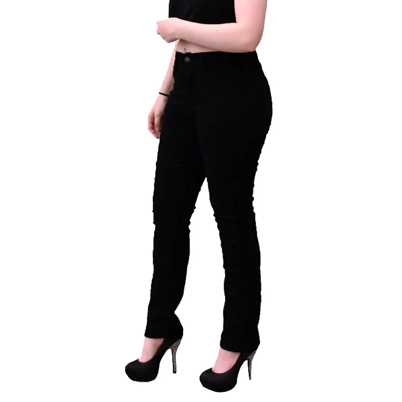 Storm Womens Motorcycle Lined with Kevlar Jeans Black