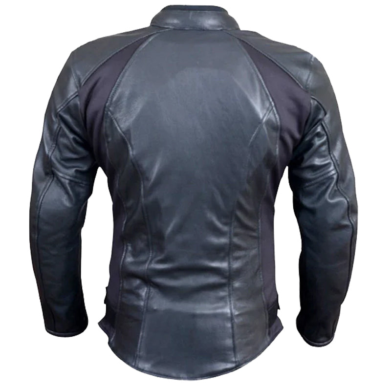 Motorcycle Cafe Racer Ladies Motorbike Leather Jacket 