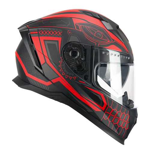Casco integrale da moto CGM 311M Blast Maya Nero / Rosso / Opaco