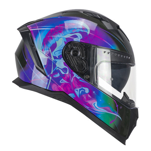 Casco integrale da moto CGM 311S Blast Jelly Nero/Viola