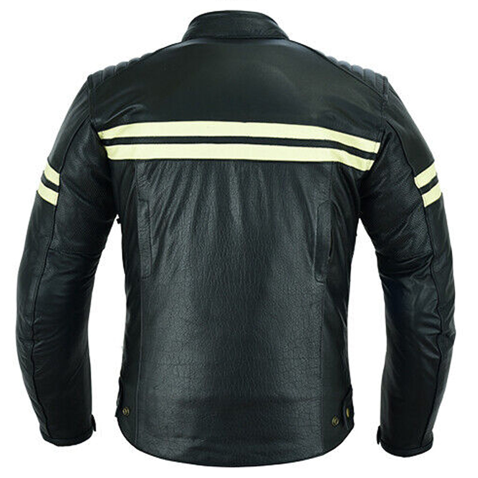 Motorcycle Leather Jacket Roadster Retro Classic Rider Style