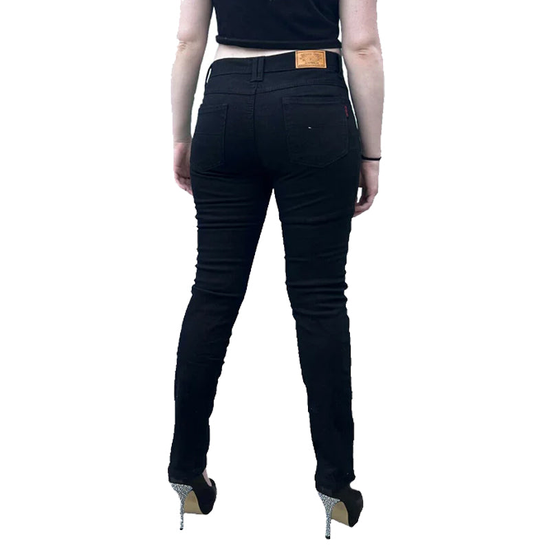 Storm Womens Motorcycle Lined with Kevlar Jeans Black