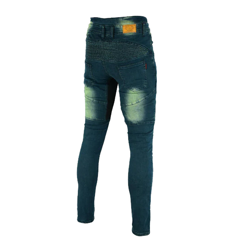 Mens Carlton Motorcycle Lined with Kevlar Stretch Jeans Vintage