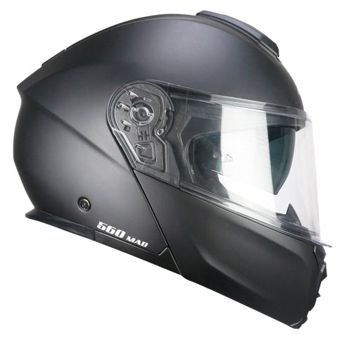 Casco da moto modulare CGM 560A Mad Mono Nero Opaco
