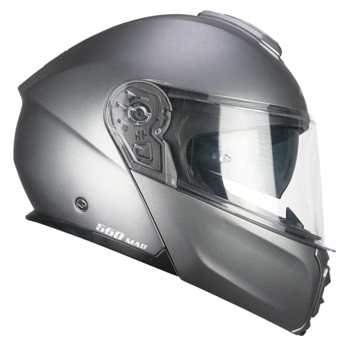 Casco da moto modulare CGM 560A Mad Mono antracite satinato