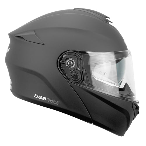 Casco da moto modulare CGM 568A Ber Mono Nero Opaco