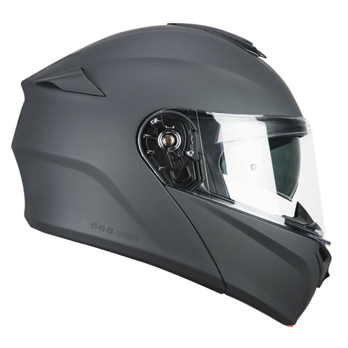 Casco da moto modulare CGM 568A Ber Mono Grafite opaco