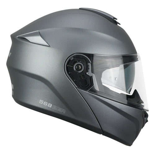 Casco da moto modulare CGM 568A Ber Mono Satin Antracite