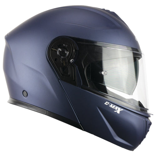 Casco da moto modulare CGM 569A C-Max Mono Blu satinato