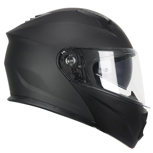 Casco da moto modulare CGM 5THA Falcon Mono Nero Opaco