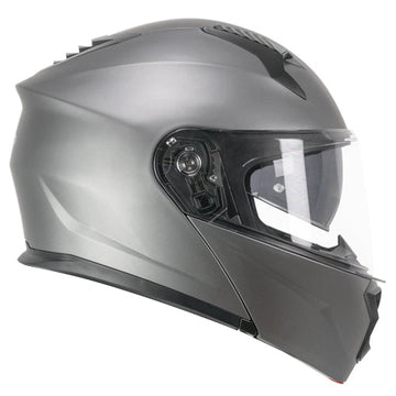 Casco da moto modulare CGM 5THA Falcon Mono Satin Antracite