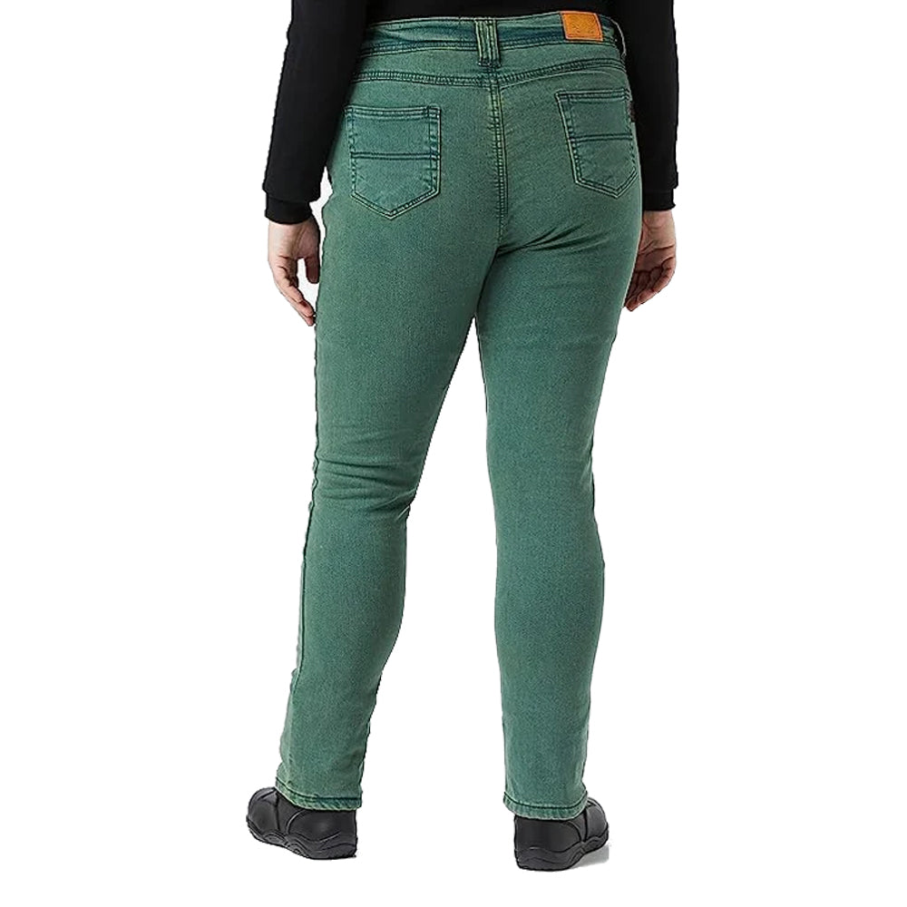New Ladies Stretch Kevlar Lined Protective Motorcycle Jeans with Removable CE 1621-1 Armour