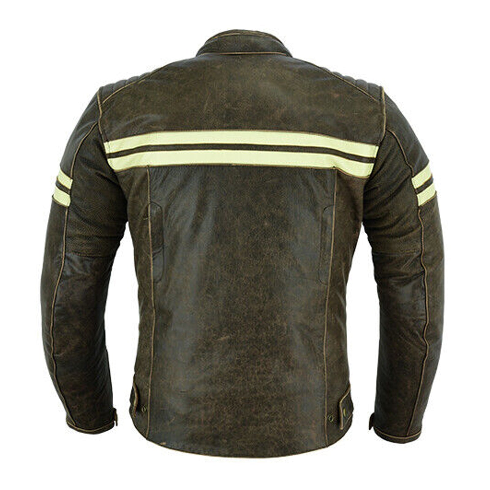 Motorcycle Leather Jacket Roadster Retro Classic Rider Style
