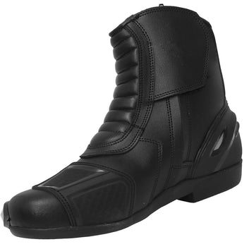 Stivali da moto sportivi in ​​pelle Adventure, scarpe corte alla caviglia